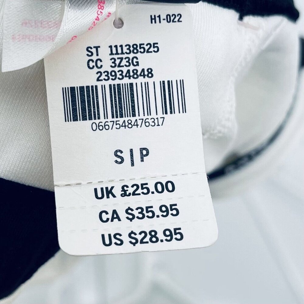 PINK Victoria's Secret Sport Bra Sz S/P Women’s White & Black Ultimate Unlined - Picture 9 of 9